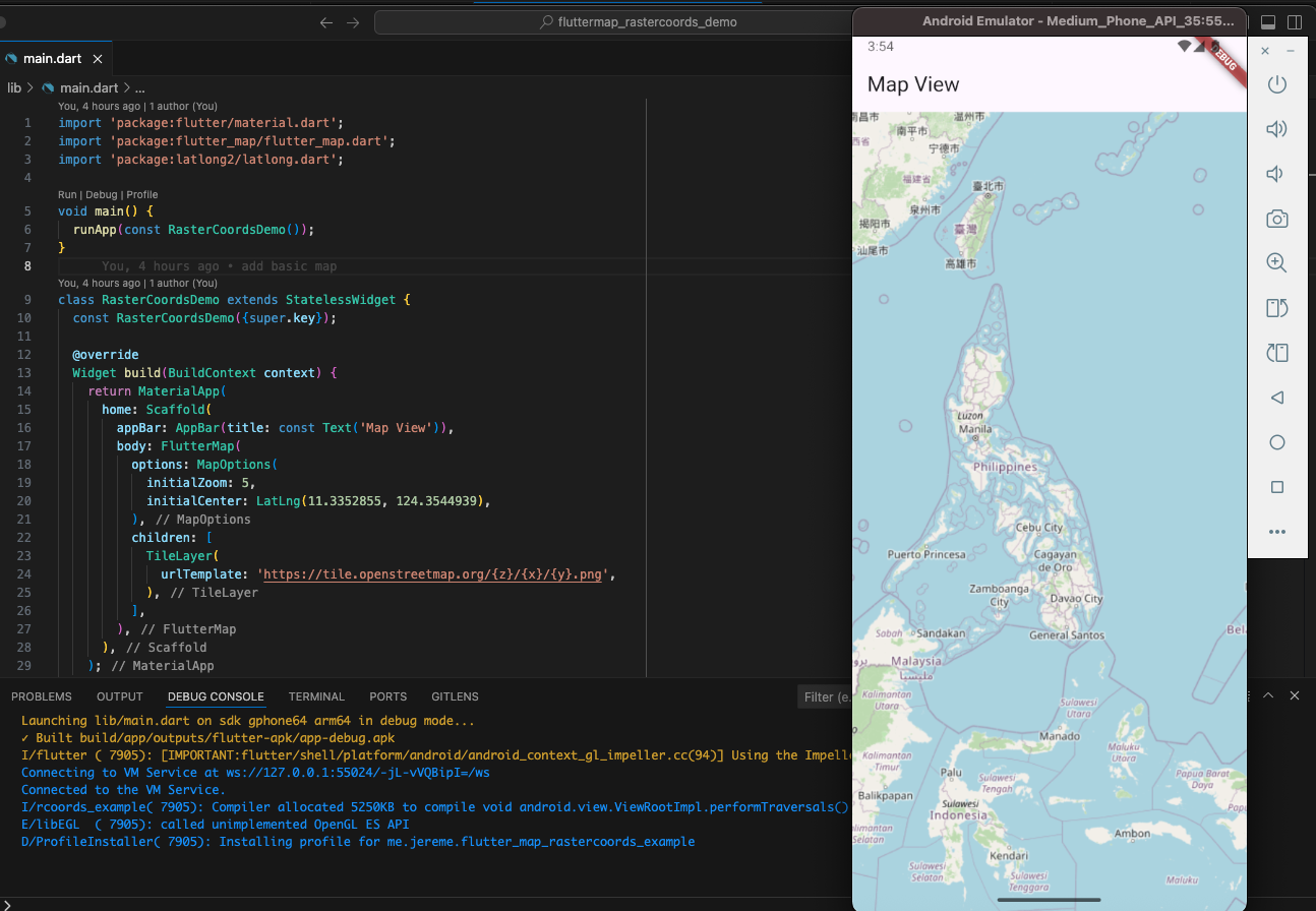 Preview of App in Android Emulator