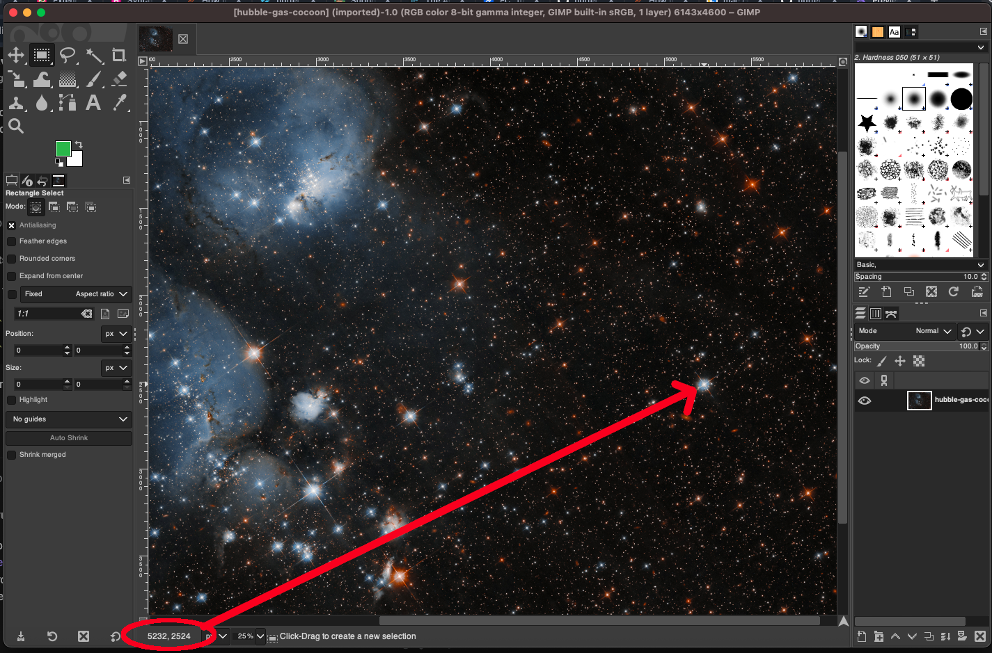 Getting the Pixel Coordinates